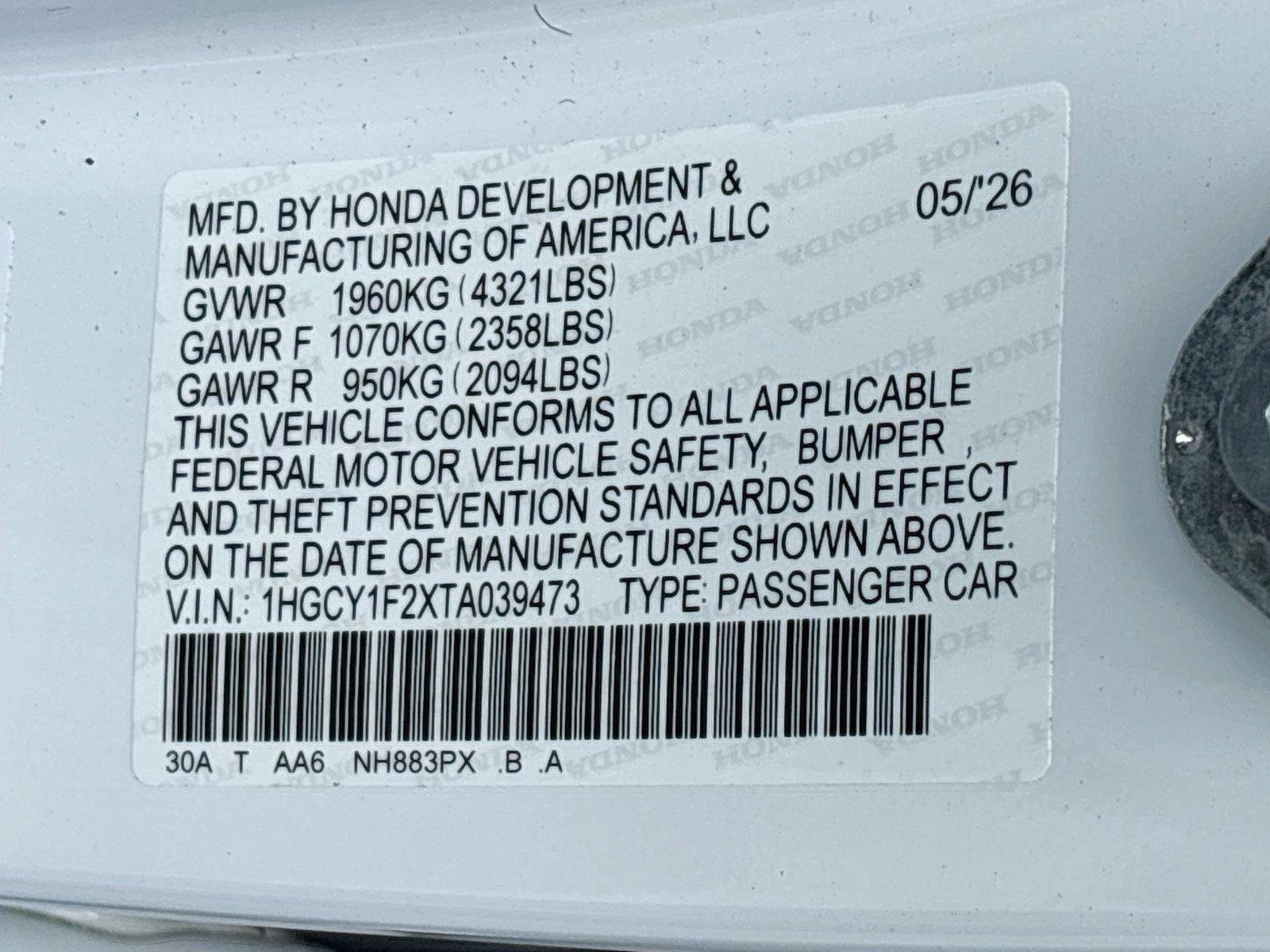 Certified 2026 Honda Accord LX image 34