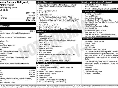 Used 2024 Hyundai Palisade Calligraphy FWD image 35