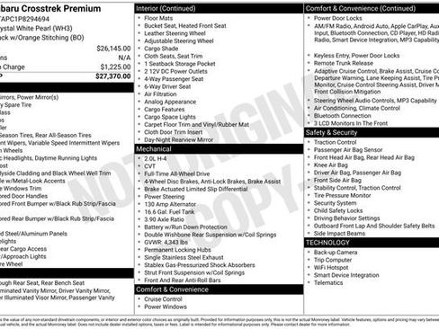 Used 2023 Subaru Crosstrek 2.0i Premium AWD/4WD image 2