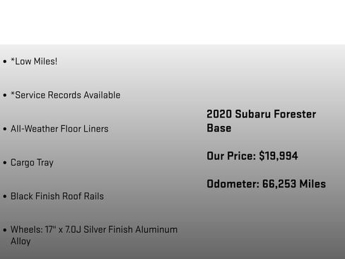 Used 2020 Subaru Forester w/ Alloy Wheel Package AWD/4WD image 12