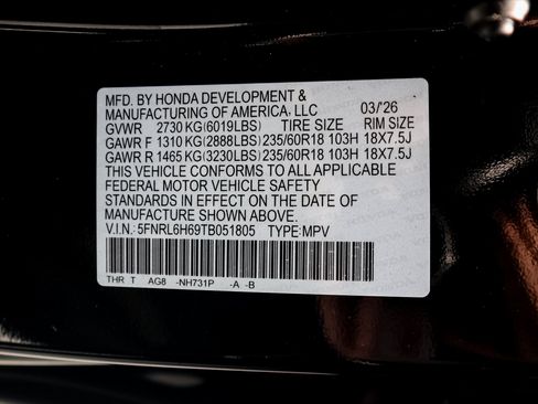 Certified 2026 Honda Odyssey EX-L image 34