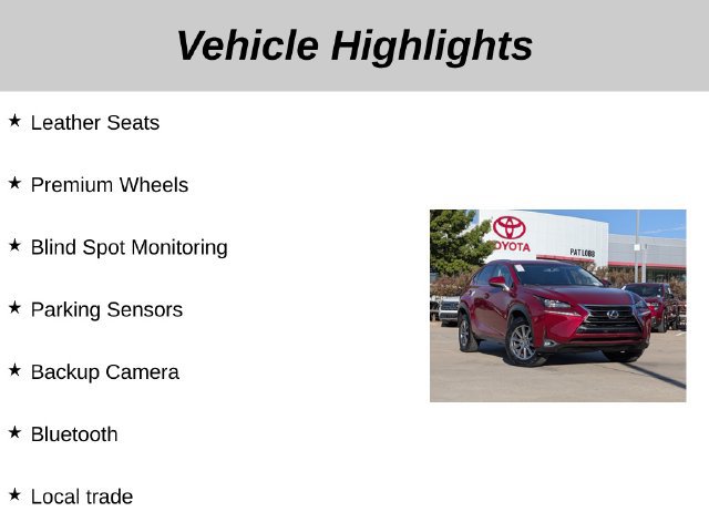 Used 2017 Lexus NX 200t FWD w/ Accessory Package 2 image 5