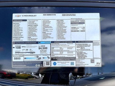 New 2026 Chevrolet Equinox EV RS FWD image 14