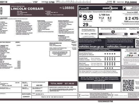 Used 2023 Lincoln Corsair AWD w/ Equipment Group 101A image 3