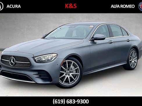 Used 2022 Mercedes-Benz E 350 Sedan w/ AMG Line Exterior image 1