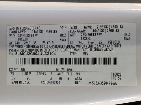 Used 2018 Lincoln MKC Select w/ Select Plus Package FWD image 33