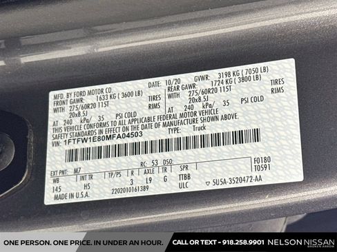 Used 2021 Ford F150 Lariat w/ Equipment Group 502A High AWD/4WD image 32