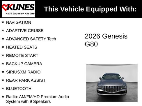 Used 2026 Genesis G80 2.5T AWD/4WD image 3