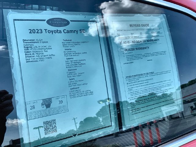 Used 2023 Toyota Camry SE FWD image 46