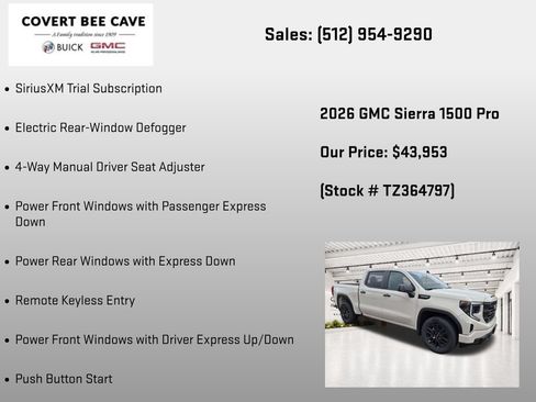 New 2026 GMC Sierra 1500 Pro w/ Graphite Edition RWD image 37