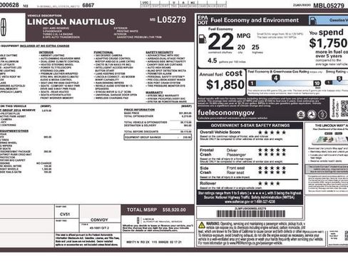 Used 2021 Lincoln Nautilus Reserve w/ Equipment Group 201A AWD/4WD image 19