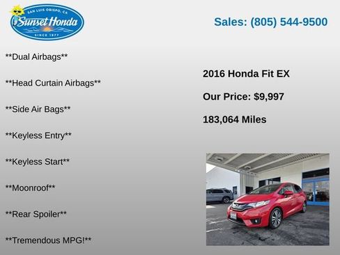 Used 2016 Honda Fit EX image 6