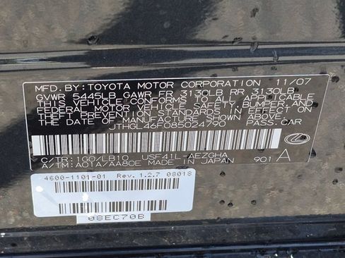Used 2008 Lexus LS 460 L RWD image 23