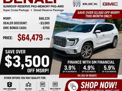 New 2026 GMC Acadia Denali w/ Super Cruise Package