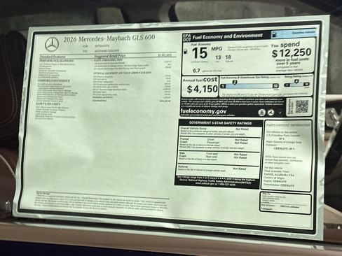 New 2026 Mercedes-Benz Maybach GLS 600 4MATIC image 30