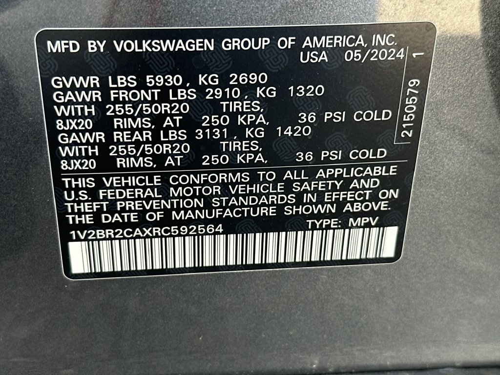 Used 2024 Volkswagen Atlas SEL AWD/4WD image 27