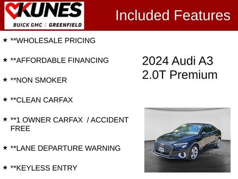 Used 2024 Audi A3 2.0T Premium FWD image 3