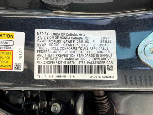 New 2026 Honda Civic Sport Touring image 17