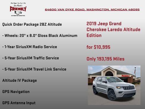 Used 2019 Jeep Grand Cherokee Altitude AWD/4WD image 20