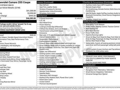 Used 2016 Chevrolet Camaro SS image 33