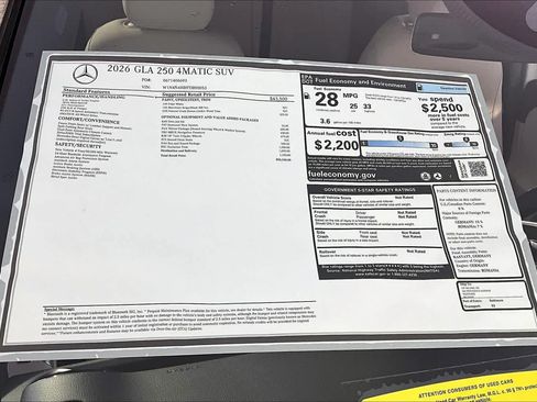 New 2026 Mercedes-Benz GLA 250 4MATIC image 18