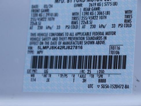 Used 2024 Lincoln Nautilus Reserve w/ Equipment Group 202A image 31