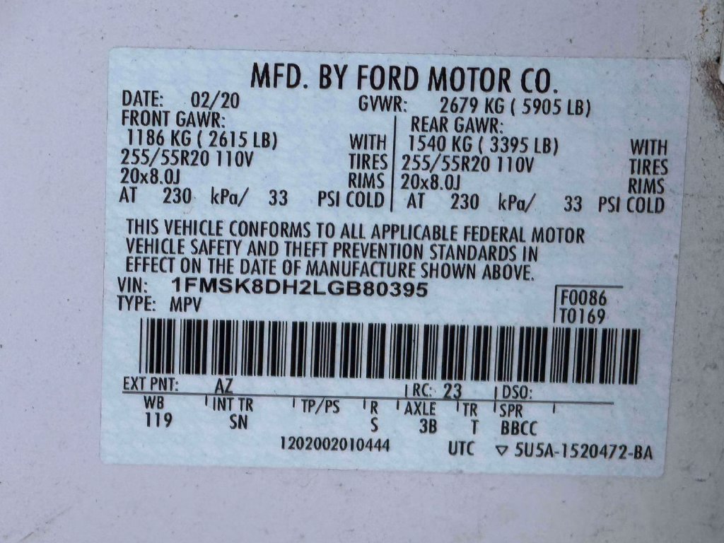 Used 2020 Ford Explorer XLT w/ Equipment Group 202A AWD/4WD image 15