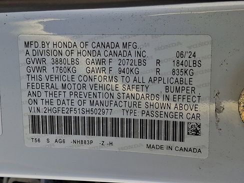 Certified 2025 Honda Civic Sport image 26