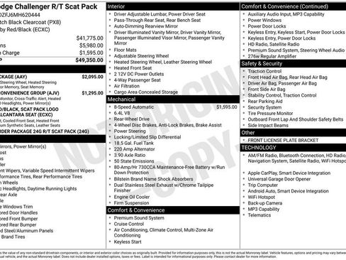 Used 2021 Dodge Challenger R/T Scat Pack w/ Plus Package RWD image 41