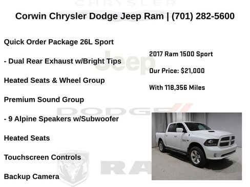 Used 2017 RAM 1500 Sport w/ Comfort Group AWD/4WD image 6