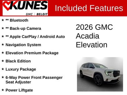 New 2026 GMC Acadia Elevation