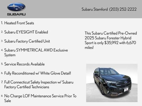 Used 2025 Subaru Forester Sport AWD/4WD image 2