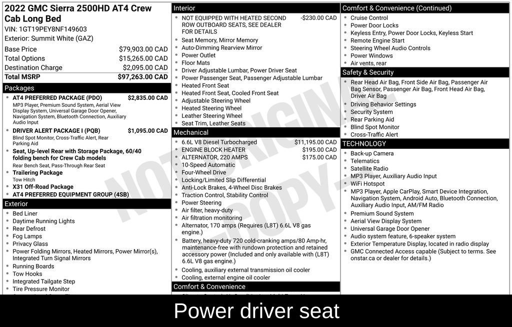 Used 2022 GMC Sierra 2500 AT4 w/ AT4 Preferred Package AWD/4WD image 6