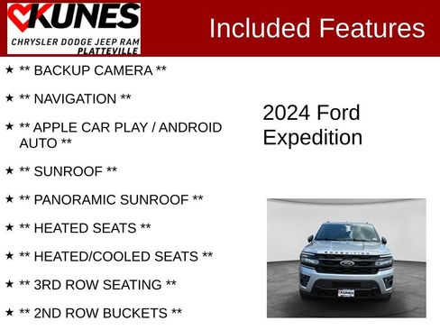 Used 2024 Ford Expedition Limited AWD/4WD image 2