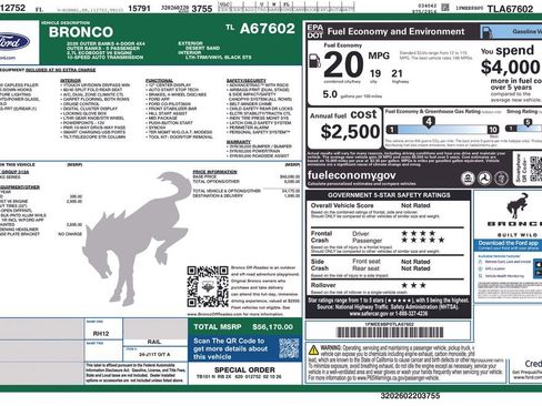 New 2026 Ford Bronco Outer Banks AWD/4WD image 11