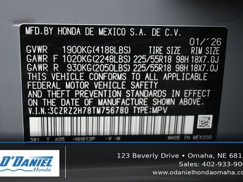 Used 2026 Honda HR-V EX-L image 46