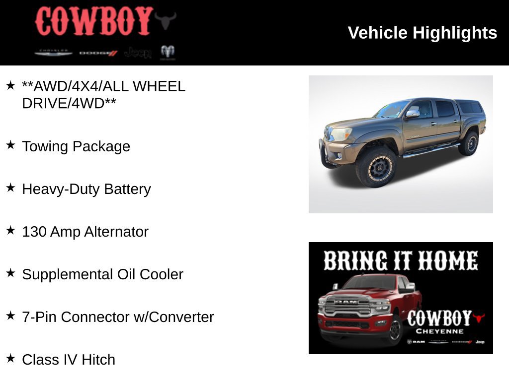Used 2014 Toyota Tacoma 4x4 Double Cab w/ Limited Package image 2