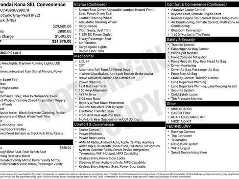 New 2025 Hyundai Kona SEL image 8