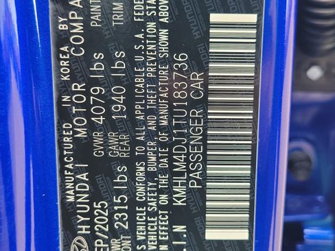 New 2026 Hyundai Elantra Blue image 32