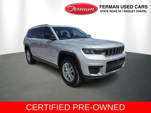 Certified 2025 Jeep Grand Cherokee L Laredo w/ Luxury Tech Group I RWD image 1