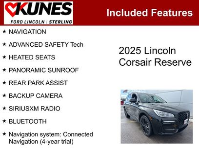 Used 2025 Lincoln Corsair Reserve w/ Jet Appearance Package