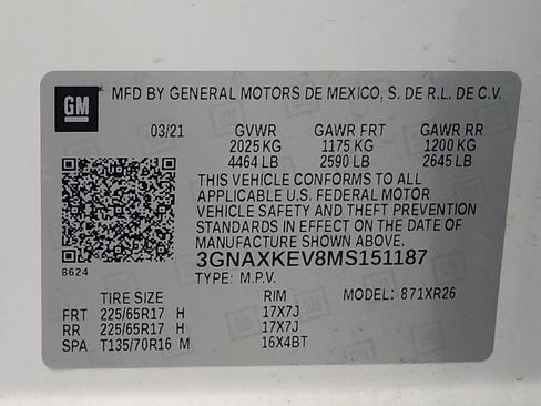 Used 2021 Chevrolet Equinox LT FWD image 33