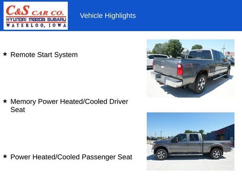 Used 2012 Ford F250 Lariat w/ Lariat Interior Pkg AWD/4WD image 10