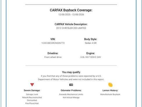 Used 2012 Chrysler 200 Limited image 49