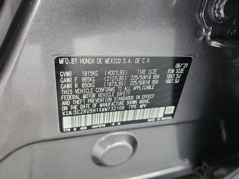 Certified 2021 Honda HR-V Sport image 23