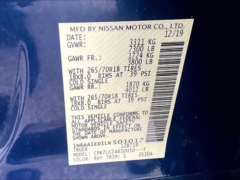 Used 2020 Nissan Titan SV w/ SV Convenience Package image 32