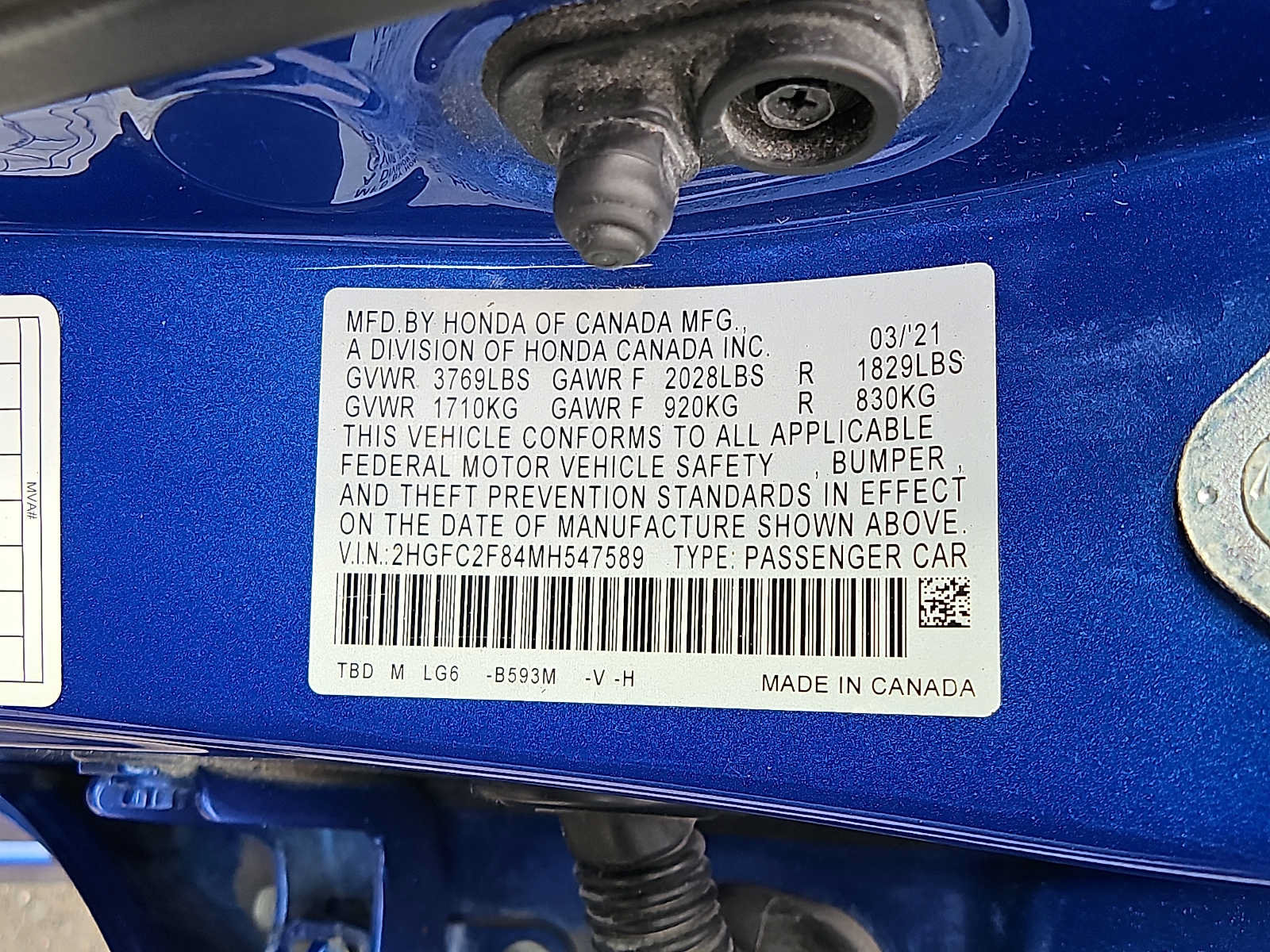 Used 2021 Honda Civic Sport image 26