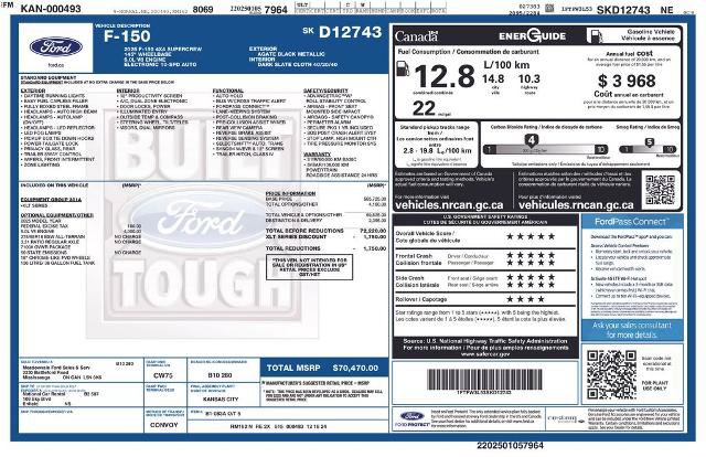 Certified 2025 Ford F150 XLT w/ Equipment Group 301A Standard AWD/4WD image 6