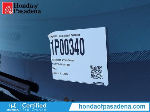 Certified 2019 Honda Accord EX image 33