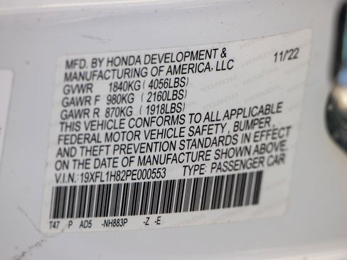 Certified 2023 Honda Civic Sport Touring image 34